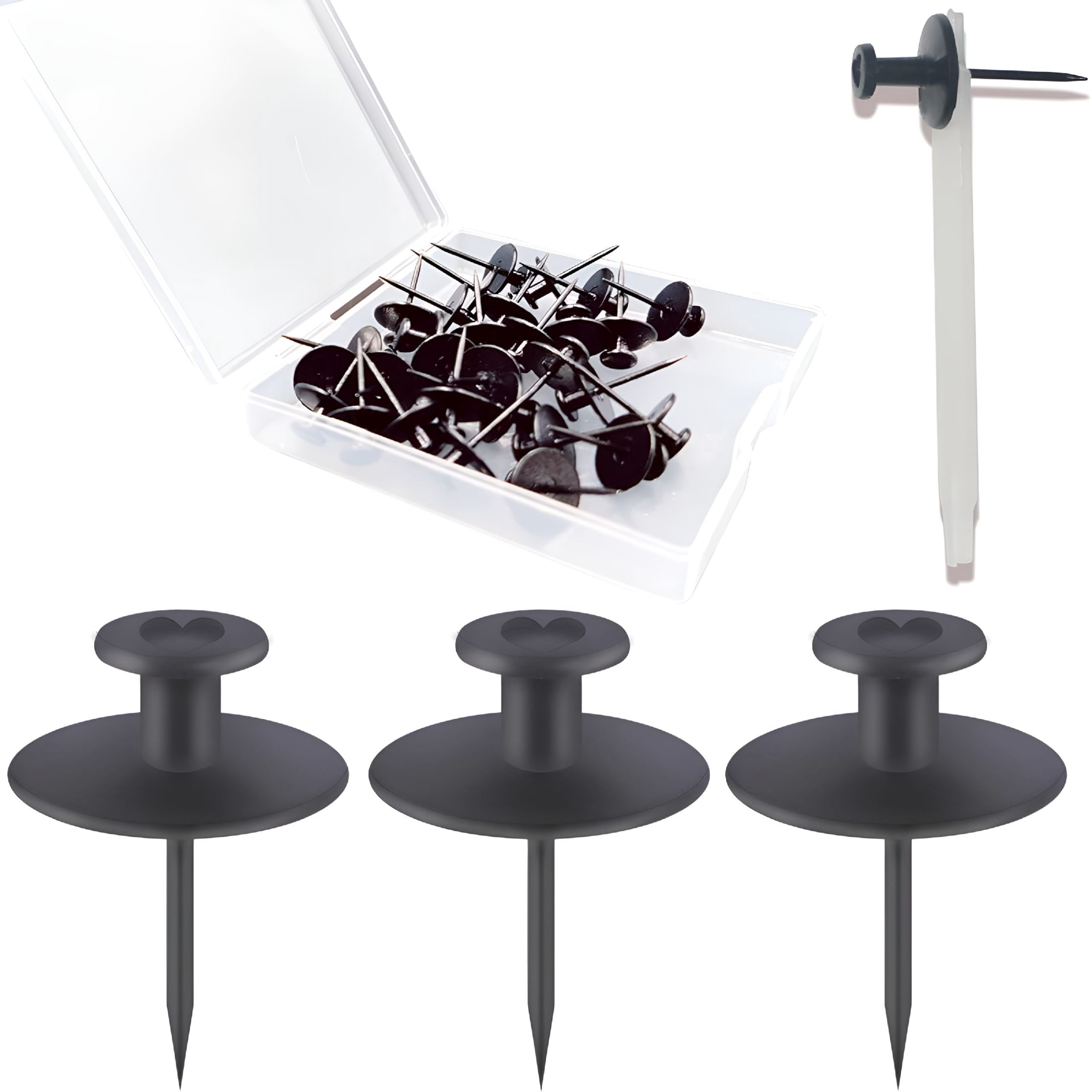 Thumb Tacks For Home Improvement Projects ZHZFKQ 2026 New 30 Pcs Push Pins Picture Hangers Wall Hooks Double Headed Thumb Tacks Wall Hangings Renter Friendly Decor Small Picture Frame Hangers C93d2bc4 14f9 450e Ab76 