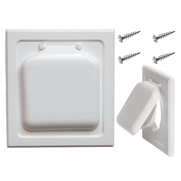 ZHZFKQ 2026 New 4" Double Door Dryer Vent Cover for Home,Garage,Laundry,Home Improvement Duct Vent Cover