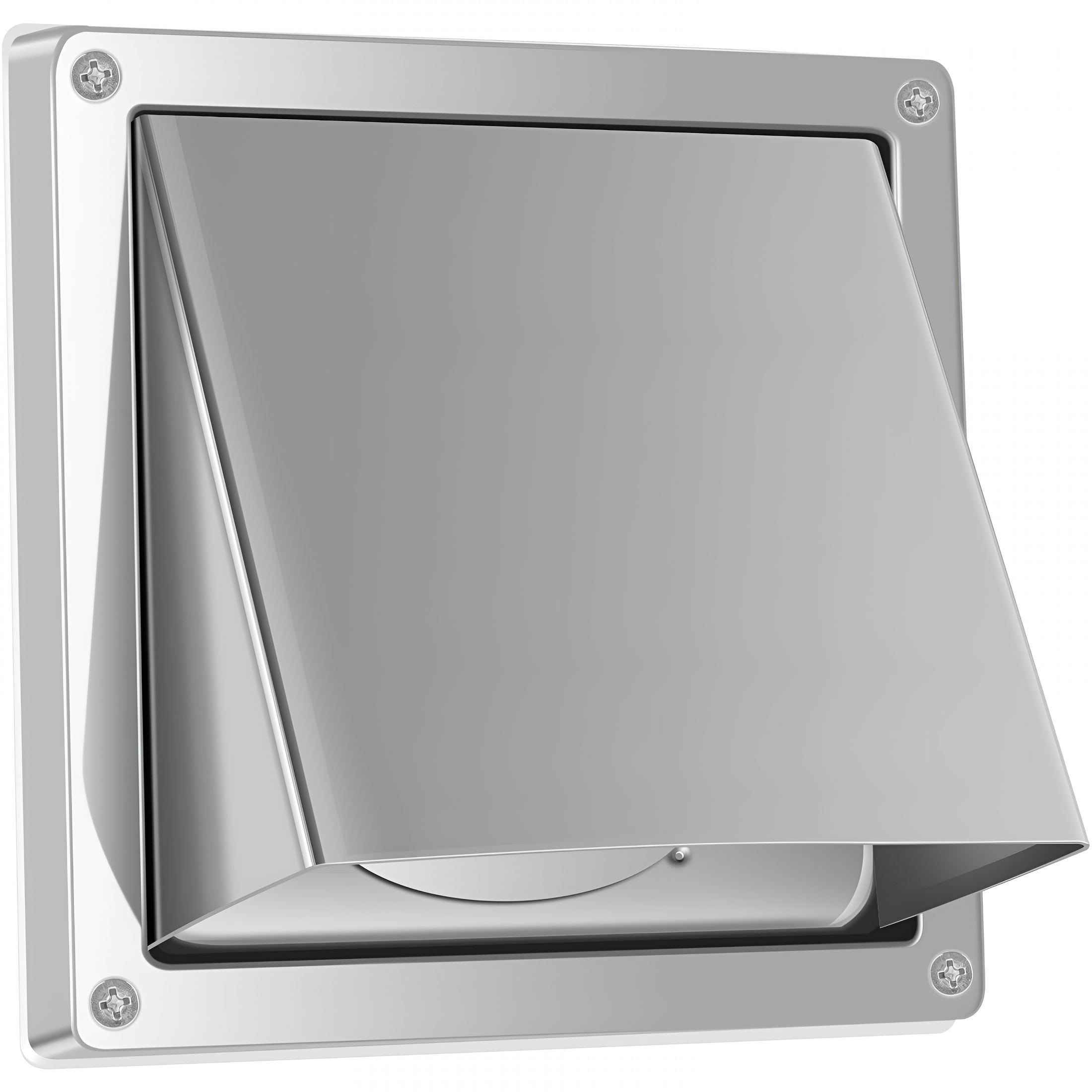 ZHZFKQ 2026 New 4 Inch Dryer Vent Cover,Stainless Steel Wall Exhaust Covers with 4 Screw Washers for Exterior Wall, Laundry Room, Bathroom, Kitchen Weather Proof Exterior Wall Vent Cover