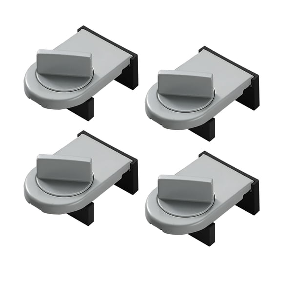 ZHZFKQ 2026 New 4X Sliding Window Lock,Window Slider,Lock,Sliding Door Lock,Window Stopper for Bedroom,Apartment for Home,Office,Balcony Argent