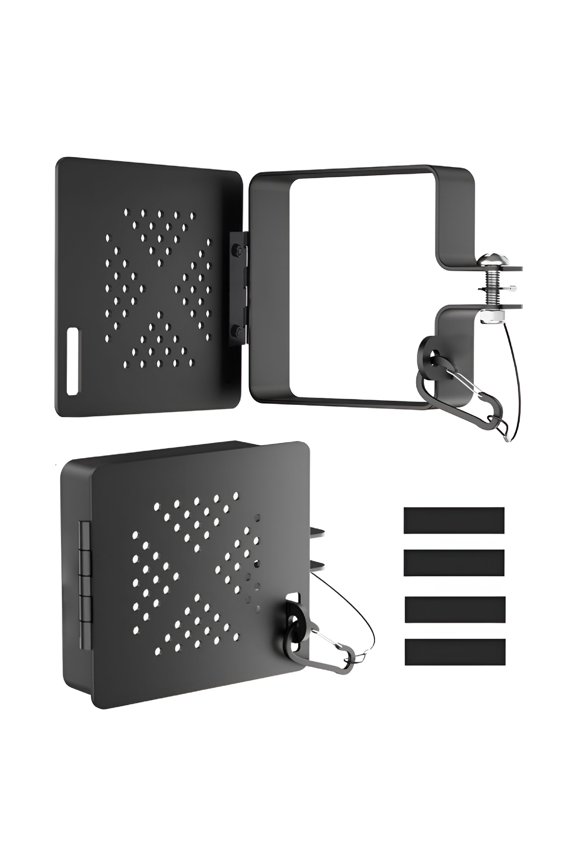 LADYGYM 4X4 Inch Aluminum Rv Bumper End Cap with Vent Holes-Heavy Duty Square Plug Hinged