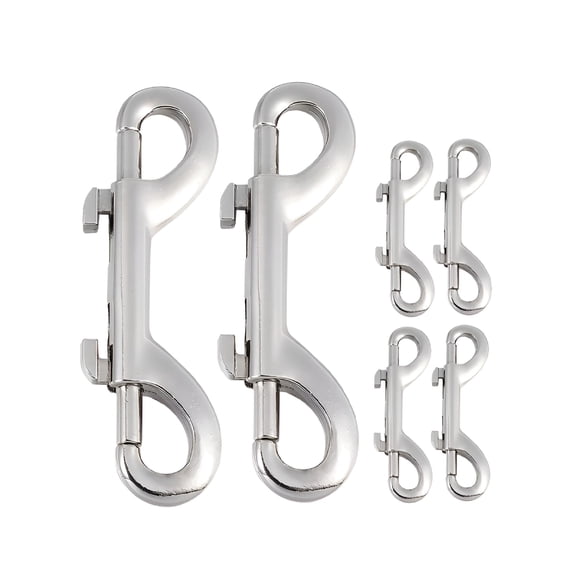 ZHZFKQ 2026 New 6Pcs Double Ended Bolt Snap Hooks Trigger Snap Hooks Heavy Duty Dog Leash Backpacks Hooks for Dog,Backpack,Rope,Gear