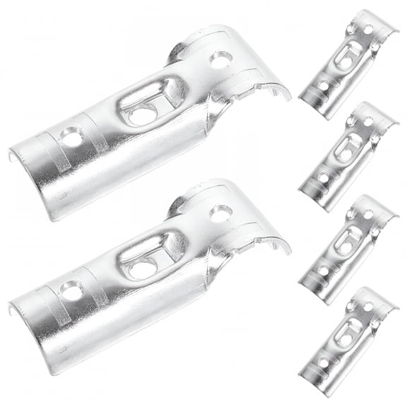 ZHZFKQ 2026 New 6Pcs Fence Rail T Clamps Panel Pipe Clamps Carbon Steel End Rail Clamps for Fence, Gate, Workshop, Home