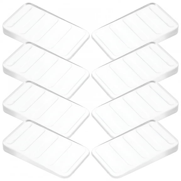 ZHZFKQ 2026 New Clear Durable Plastic Wedge Shims 8Pcs Furniture Levelers for Uneven Surfaces for Furniture, Cabinets, Doors, Appliances, Tables