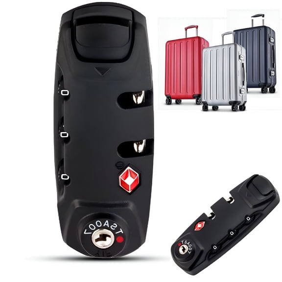 ZHZFKQ 2026 New Combination Lock Tsa Customs Lock Fixed Luggage Padlock Luggage Travel Lock,3 Digits Self-Setting A Variety of Different Combinations Luggage Bag Travel Security Code Lock