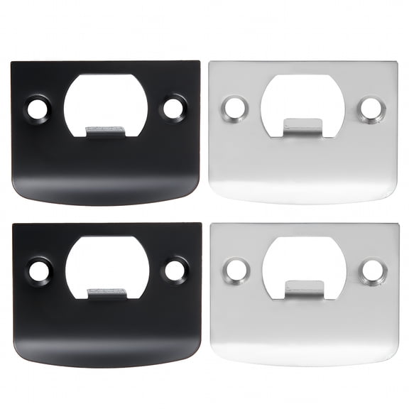 ZHZFKQ 2026 New Door Plates Deadbolt Installation Lock Safety Strike Doorjamb Reinforcing Stainless Steel for Front Door,Entry Door,Office Door,Home Security 4 Pcs
