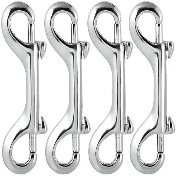 ZHZFKQ 2026 New Double Ended Bolt Snap Hooks Double End Heavy Duty Trigger Snaps Lobster Clasp Snap Hook Bolt Snaps Fastener Clip - 4 Pcs