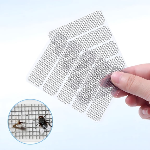 ZHZFKQ 2026 New Fly Net Repair Kit Net Fly Screen,Window Screen Mesh Guards - Anti-Insect Vent Covers for Home Improvement & Moisture Protection | 5 Mosquito Repellent Stickers