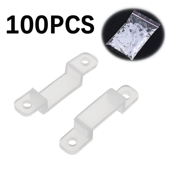 ZHZFKQ 2026 New Household Products Strip Light Clips for Fixing Led Strip Lights Translucent Fastener Clips Flexible Mounting Fixer for Shelf,Desk,Wall,Cabinet,Ceiling