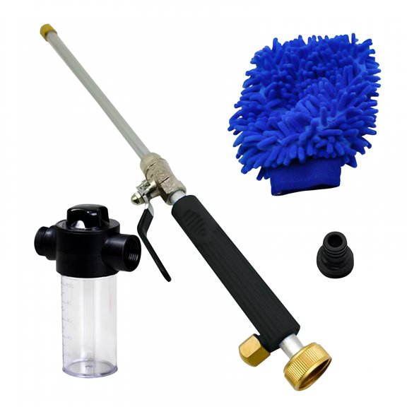 ZHZFKQ 2026 New Hydro Jet High Pressure Washer Wand,Portable High Pressure Water Gun,Extendable Washer Sprayer with 2 Mode Water Hose Nozzle for Garden Hose,Foam Cannon Car Washing