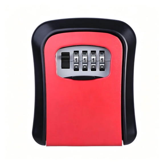 ZHZFKQ 2026 New Key Lock Box Wall Mounted,4 Digit Combination Lockbox for Outside House,Key Safe Security Storage Lock Box with Resettable Code for Indoor Outdoor Garage Weatherproof