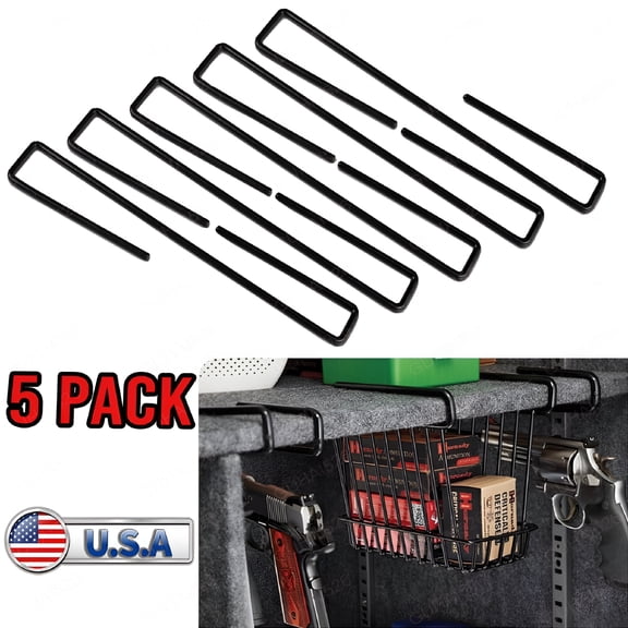 ZHZFKQ 2026 New Lot of 5 Gun Safety Storage Pistol/Handgun Rack Storage Solutions Hangers, for Home Storage, Gun Safety, Pistol Organization, Garage, Closet, Firearm Display