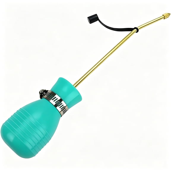 ZHZFKQ 2026 New Pest Control Powder Sprayer,Large Diatomaceous Earth Bulb,Long Copper Tube,Portable Pesticide Applicator,For Insects and Pests,Green