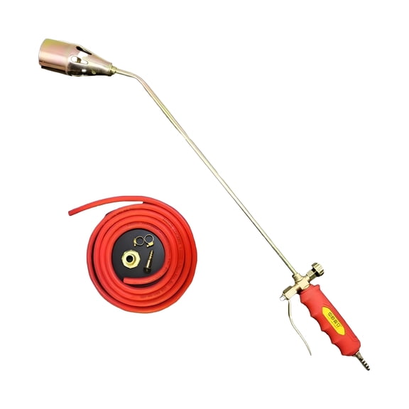 ZHZFKQ 2026 New Propane Torch Weed Burner Kit,Heavy Duty Blow Torch with 2M Hose,Dual-Switch Control,Portable Propane Torch,Flamethrower for Weeding,Roofing,Melting Snow,Road Paint Removing