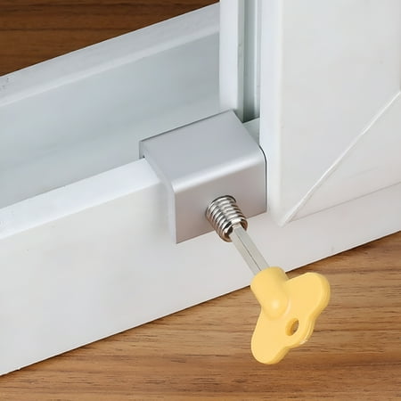 ZHZFKQ 2026 New Sliding Security Window Lock with Key for Vertical & Horizontal Sliding Windows & Sliding Doors,Adjustable Window Locks Security Window Stoppers for Patio Bedroom Home and Office