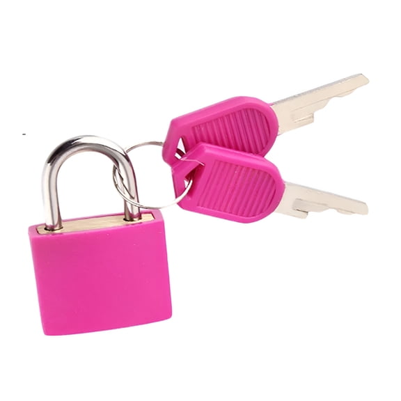 ZHZFKQ 2026 New Small Mini Strong Steel Padlock Travel Suitcase Diary Lock with 2 Keys Locker Lock One Size for Luggage,Backpack,Locker,Diary G