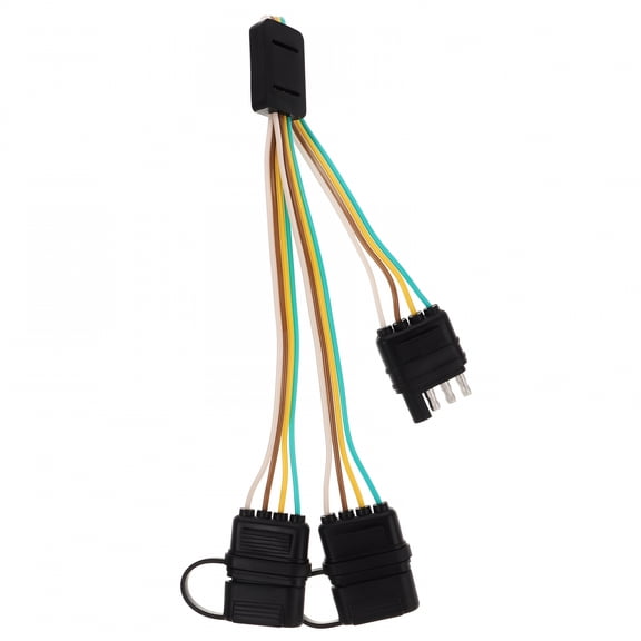 ZHZFKQ 2026 New Trailer Wiring 4 Pin Connector Trailer Light Wiring Wire Harness for Trailer Lights for Rv,Boat,Towing,Utility Trailer,Truck,Automotive,Caravan