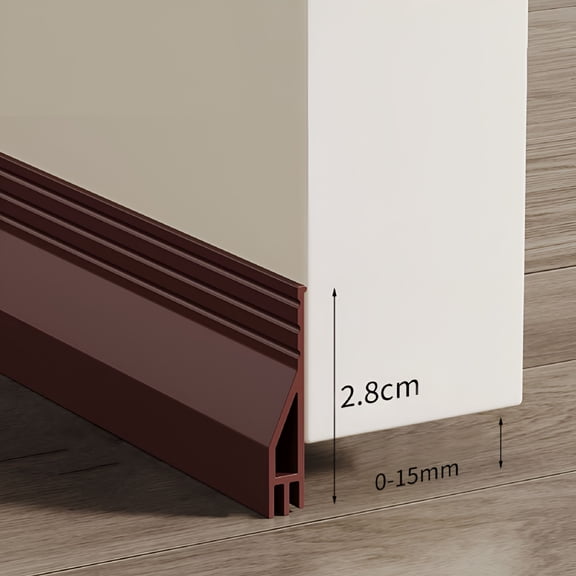 ZHZFKQ 2026 New Wave Bottom Door Draft Stopper Weather Strip Noise Blocker Soundproof Door Sweep for Home, Office, Bedroom, Living Room, Energy Saving, Noise Reduction, Draft Prevention