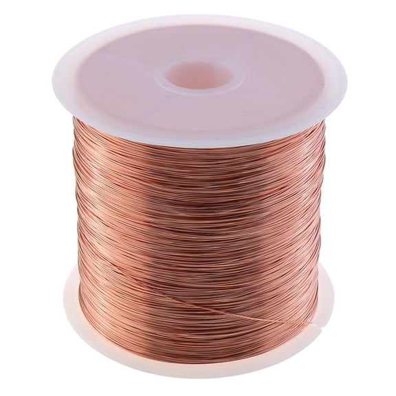 ZHZFKQ 28 Gauge Bare Copper Wire 328Ft/0.3Mm Pure Copper Jewellery Beading Wire Soft Metal Plant Stem Tie for Jewellery Crafts Jewelry Making Wire