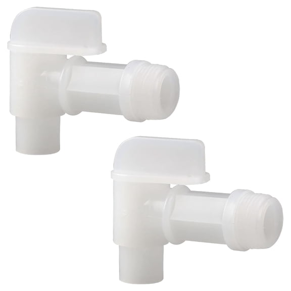 ZHZFKQ 3/4 Male Barrel Faucet White Plastic Manual Handle Drum Faucet Pe Tap for Plastic Or Steel Oil Drum Or Water Container