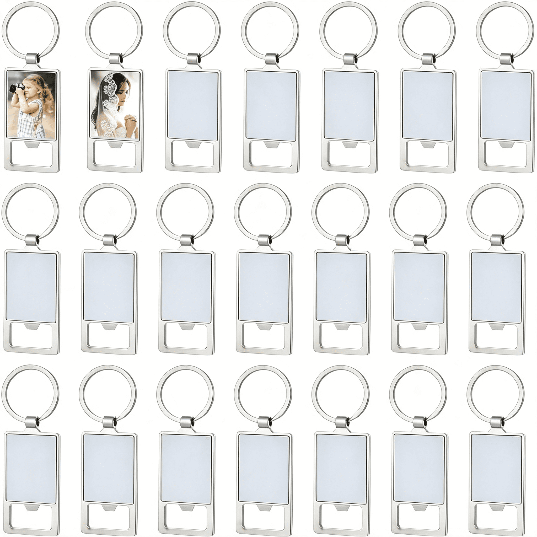 ZHZFKQ 30 Pack Sublimation Bottle Opener Blanks Metal Personalized ...