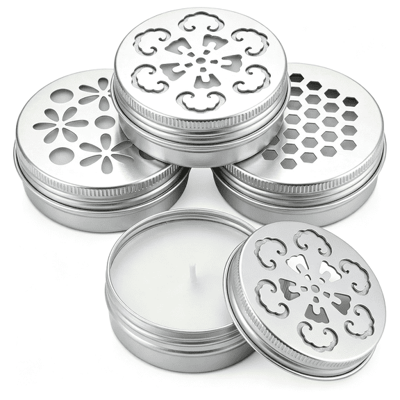 ZHZFKQ 3Pcs 2Oz Scent Beads Container Empty Metal Tins with Lids Small Air Freshener Containers Tin Jar Cans for Baking Soda Storage Can Holders for Travel Candle Or Sample Use(60Ml Aluminum Jars)