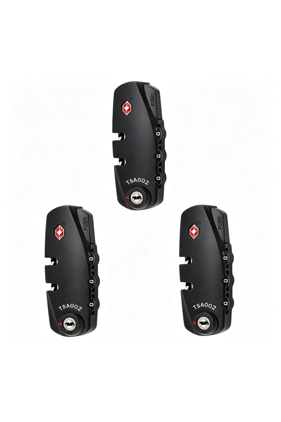3Pcs Zipper Locks for Backpacks Backpack Lock Tsa Approved Luggage Locks Password Lock Backpack Zipper Lock Combination Lock Anti- Lock Security Lock Travel Outdoor