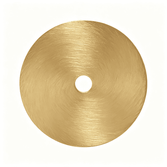 ZHZFKQ 4 Pack Solid Brass Backplates for Cabinet Knobs Pulls, 1-9/16" Round Thick Back Plate Washers for Drawer Dresser Cupboard Door HardwareBrushed Brass Finish