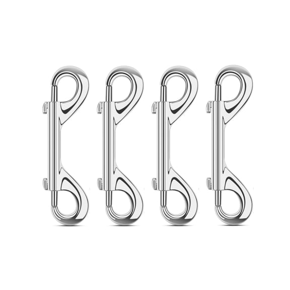 ZHZFKQ 4 Pcs 3.5 Inch Double Ended Bolt Snaps Hook, Heavy Duty Trigger Clips, for Pet Leash, Water Bucket, Key Holder