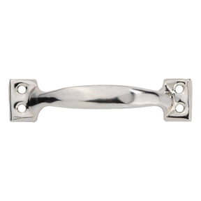 ZHZFKQ 4-Pcs Antique Door Pull Handle,6" Heavy-Duty Metal Barn Door Handle,door pull handle Easy-Install Sliding Door Pull for Garage Pantry Gate Cabinet Drawer, Silver