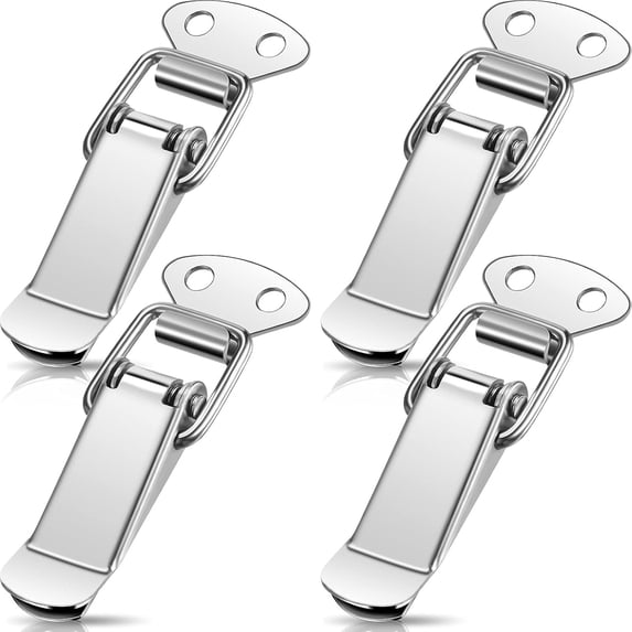 ZHZFKQ 4Pcs Latch Spring Loaded Toggle Latch Stainless Steel Catch Hasp ...