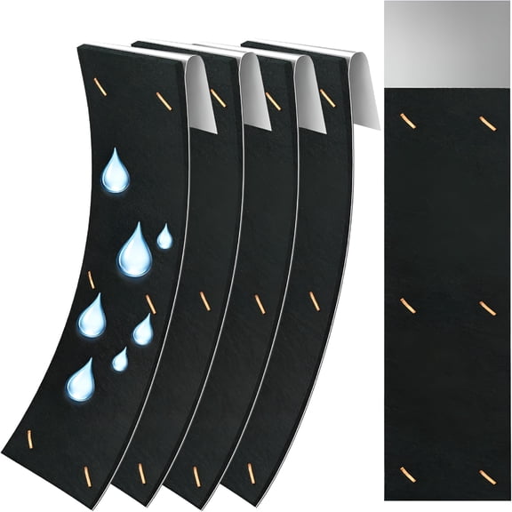 ZHZFKQ 4pack 11.8" x 2.6" Gutter Noise Dampener Rain Gutter Downspout Silencer Portable Gutter Silencer Insert Adjustable Gutter Drip Silencer Fits 2" X 3" Gutter Downspout Extensions