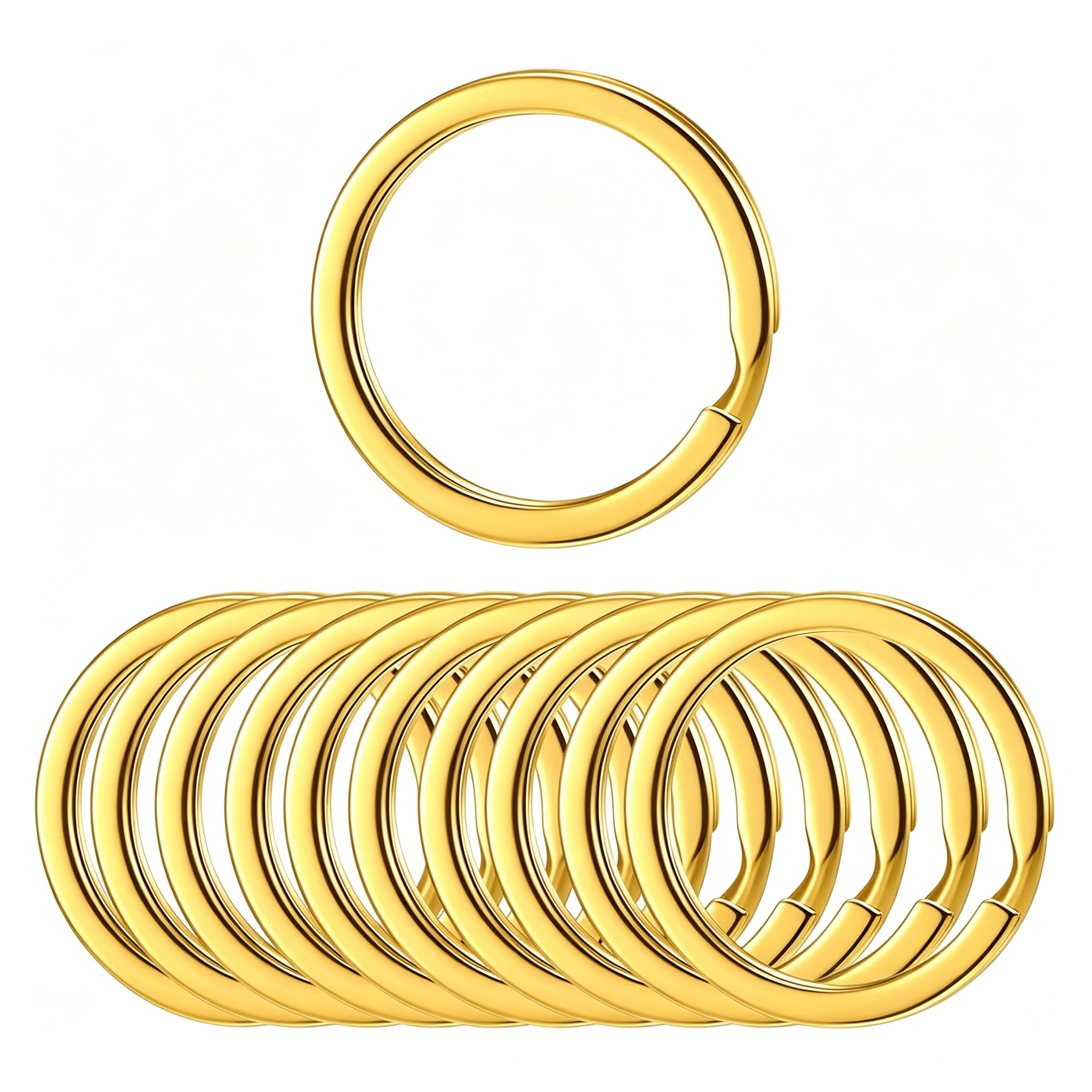 Multifunction Key Rings ZHZFKQ 50 Gold Tone Flat 1.25 Inches Split Metal Key Rings | Rust ...