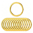 Split Key Chaains ZHZFKQ 50 Gold Tone Flat 1.25 Inches Split Metal Key Rings | Rust ...