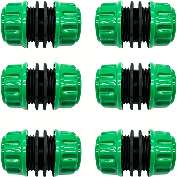 ZHZFKQ 6Pcs Hose Repair Connector Extender for Join 1/2 Inch Garden Hose Pipe Quick Repair Connection Plastic Garden Hose Joiner Splicer Leakproof Design