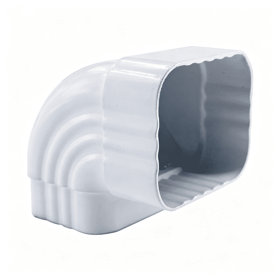 ZHZFKQ 90 Gutter Elbow 2X3Gutter Elbows Roofing Gutter Downspout Extension Aluminum Downspout Elbow 2X3 White Downspout Elbow1Pcs