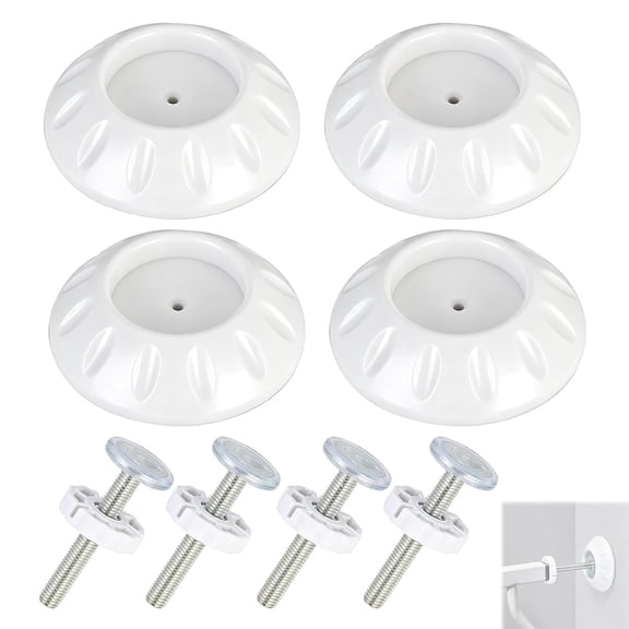 ZHZFKQ Baby Gate Extension Compatible with 4 Pack | White,4" Baby Gate Extension Guard with Wall Protector, Baby Gate Parts Accessories Sturdy Baby Gate Extender