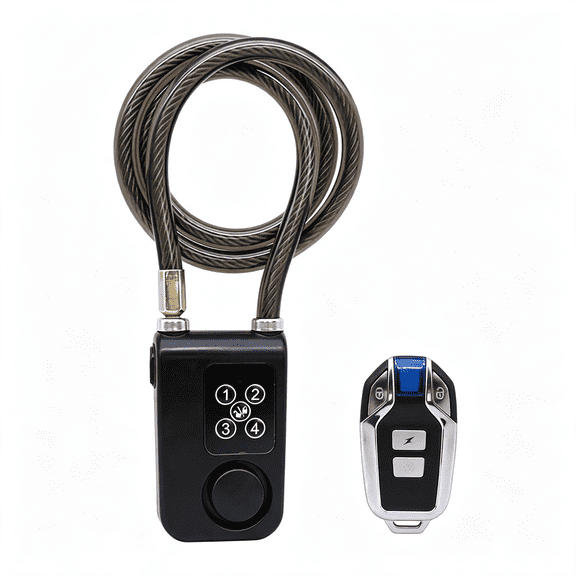 ZHZFKQ Bike Lock with Remote Control Anti-Theft Vibration Alarm Ip55 | Anti-Theft Vibration Alarm,31" Cable Length,Ip55 Waterproof Secure Bicycle Lock