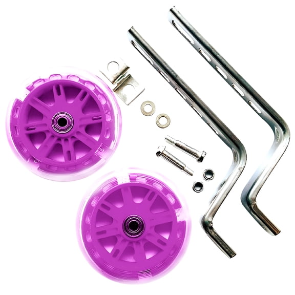 ZHZFKQ Bike Training Wheels, Sturdy Steel Stabilizers with