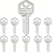 ZHZFKQ Blank Key Blanks, Pack of 10 Uncut Blank Keys in Premium Brass, Copper Structures Blank Keys