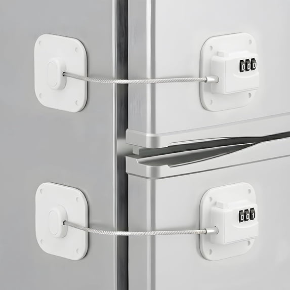 ZHZFKQ Fridge Lock,2 Pcs Refrigerator Lock for Freezer,Cabinets and ...