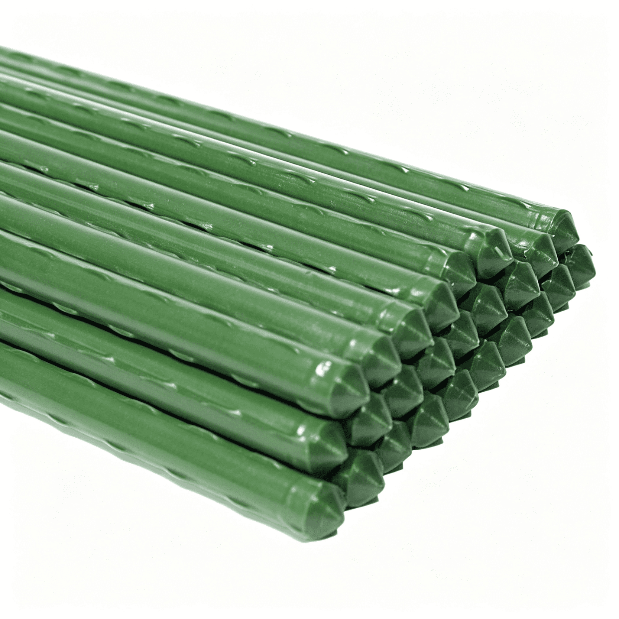 ZHZFKQ Garden Stakes 4 Ft Plastic Coated Steel Tube Sturdy Metal Plant ...