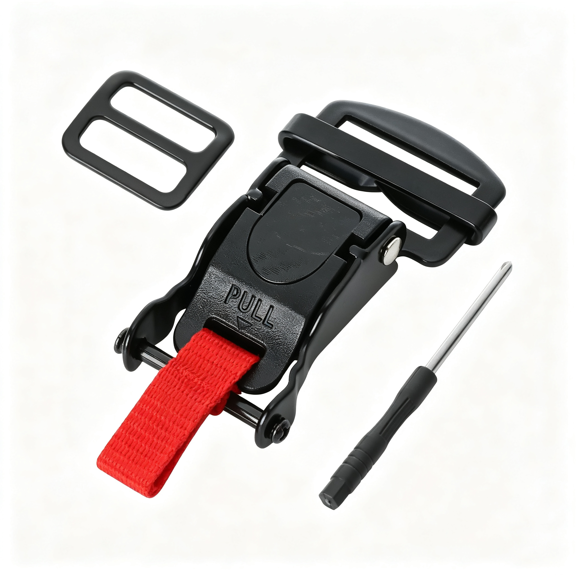 ZHZFKQ Helmet Quick Release Buckle Kit Stainless Steel Ratcheted Chin Strap Adapter for Motorcycle Helmets Easy Installation Durable Helmet Quick Release Buckle Kit