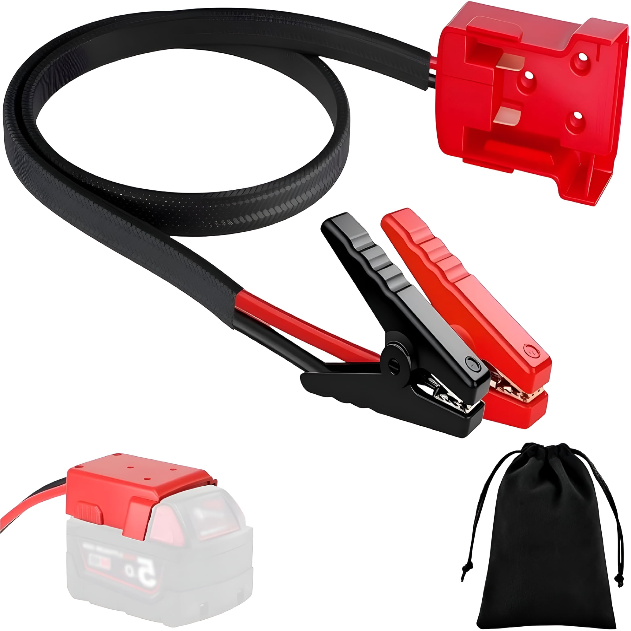 ZHZFKQ Jumper Cables with Adapter Compatible with 18V Battery,1.64Ft ...