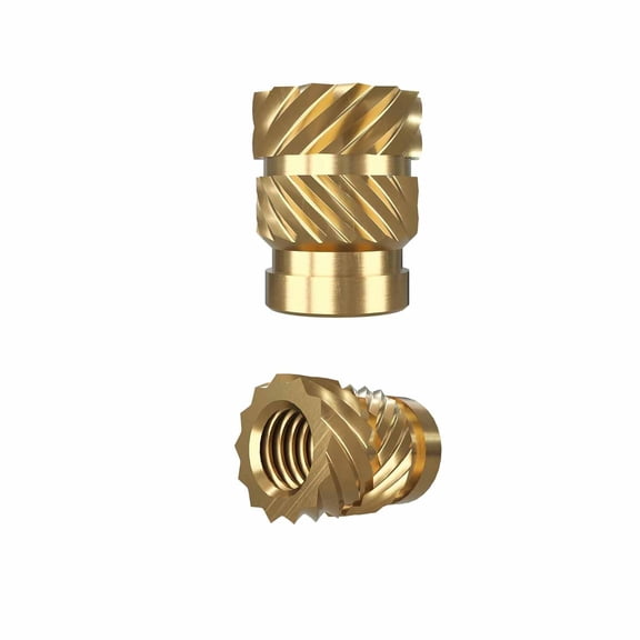 ZHZFKQ M3 Threaded Inserts - 100 Pieces Brass Heat Set Insert for Plastic Parts - Metric Knurled Nuts - Insert by Heat into 3D Printing Components Heat Set Inserts