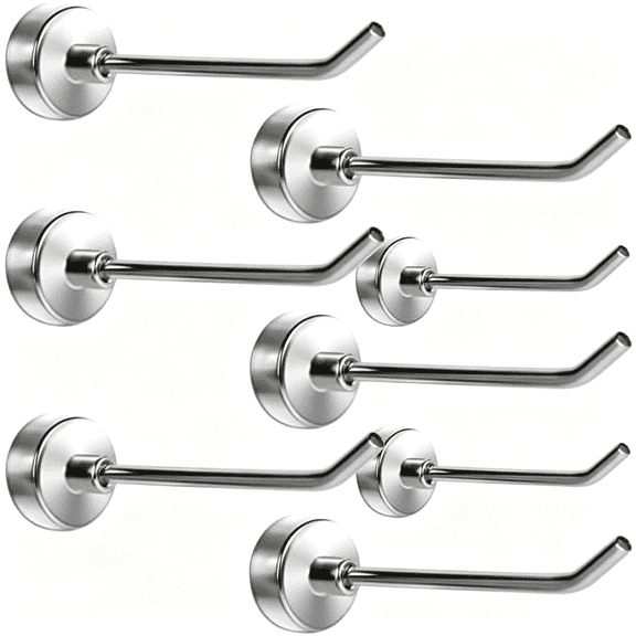 ZHZFKQ Magnetic Hooks, 15 Lb+ Heavy Duty Magnets Hook, 3 Inch Long Magnetic Cruise Hook for Hanging, Large Metal Magnetic Hooks for Grill,Fridge,Refrigerator,Whiteboard,Kitchen,Coat,Wall,Door