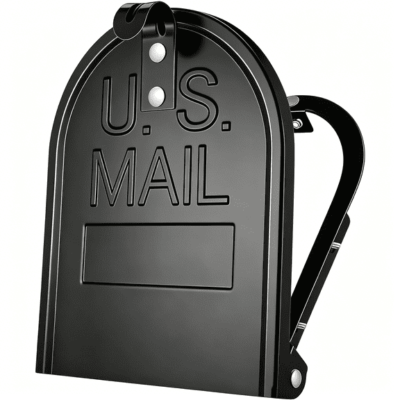 ZHZFKQ Mailbox Door Replacement 6 1/4 x 8 Inch, Metal Snap-In Insert for Brick