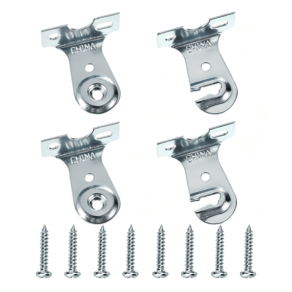 ZHZFKQ Metal Window Shade Brackets-4Pcs Roller Shade Hardware Outside Mount with Screws,Sturdy Roller Shades Bracket for Living Room,Bedroom,Offices Blind Brackets