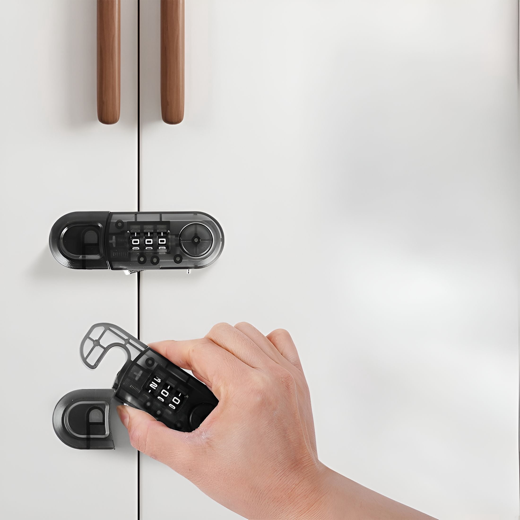 ZHZFKQ Password Lock Drawer Lock Cabinet Door Double Refrigerator Lock ...