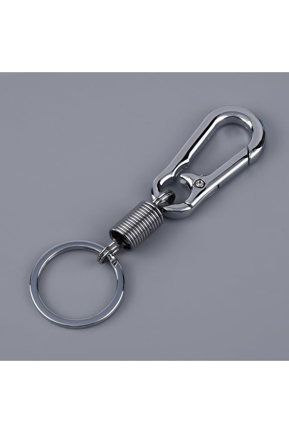 Retractable Pants Buckle Metal Carabiner Keychain Heavy Duty Waist Belt Clip for Men Women Outdoor Work Travel Key Security Organization Accessory Durable